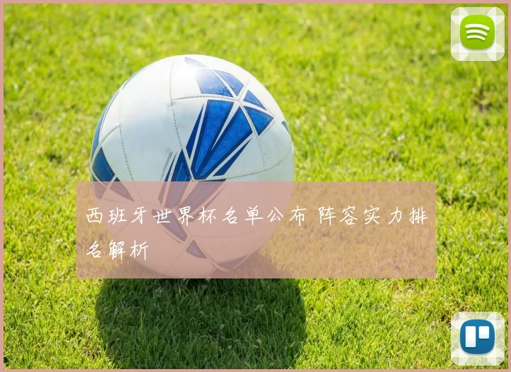 西班牙世界杯名单公布 阵容实力排名解析