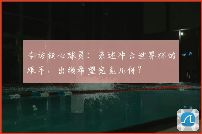 专访核心球员:亲述冲击世界杯的艰辛,出线希望究竟几何?